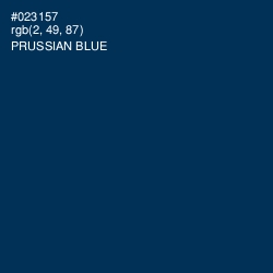 #023157 - Prussian Blue Color Image